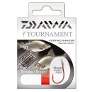 DAIWA Tournament Brassenhaken Gr.6 70cm 0,20mm Rot 10Stk.