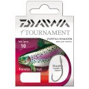 DAIWA Tournament Forellenhaken Gr.6 60cm 0,23mm Silber 10Stk.