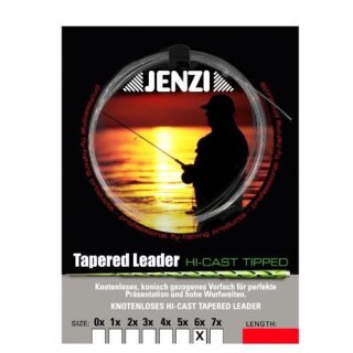 JENZI Tapered Leader - Der Klassiker 6x 0,14-0,48mm 2,4m Clear