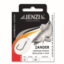 JENZI Zielfischhaken Gebunden Premium Zander Gr.1 80cm 0,25mm Nickel 10St.