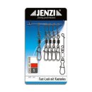 JENZI No Knot connector with Fast-Lock swivel Medium 20kg...