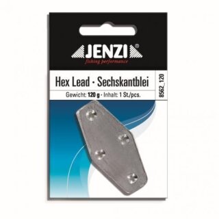 JENZI Hex Lead Sechskantblei 120g Silber
