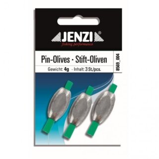 JENZI Stift-Oliven-Blei 4g 3Stk.