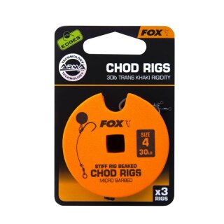 FOX Edges Armapoint Standard Chod Rigs Standard Gr.4 13,6kg 3Stk.