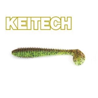 KEITECH 3.8" FAT Swing Impact 9,5cm 9g Green Pumpkin/Chartreuse 6Stk.