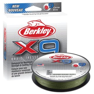 BERKLEY X9 Braid 0,06mm 6,4kg 150m Low Vis Green