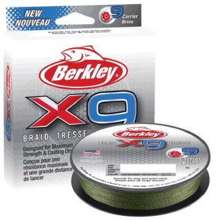 BERKLEY X9 Braid 0,06mm 6,4kg 300m Low Vis Green