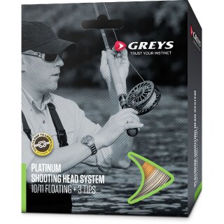 GREYS Platinum Shooting Head System #8 #9 9,1m Cream/Fluorescent Orange