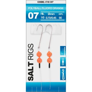 SPRO Salt Rig 7 Polyball Fluoro Orange Gr.1/0 90cm 0,7mm 0,45mm