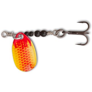 MAGIC TROUT Bloody UL-Spinner Gr.1 1,75g Rot/Gelb