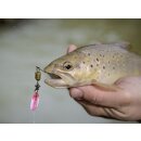 MAGIC TROUT Bloody Spinner 2,5cm 3,6g Pink/Wei&szlig;