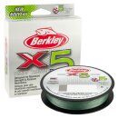 BERKLEY X5 Braid 0,08mm 7,6kg 300m Low-Vis Green