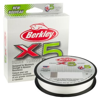 BERKLEY X5 Braid 0,3mm 31,5kg 300m Crystal
