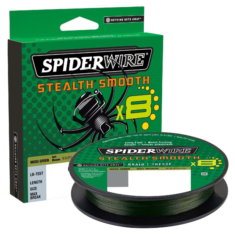 SPIDERWIRE Stealth Smooth 8 0,19mm 18kg 300m Moss Green