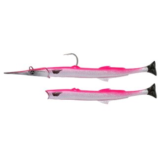 SAVAGE GEAR 3D Needlefish Pulsetail 30cm 105g Pink Silver 2+1Stk.