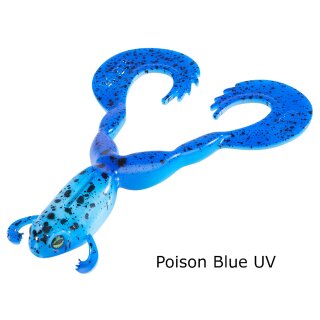BALZER Shirasu Clone Frog 12cm Poison Blue UV 5Stk.
