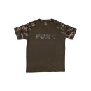 FOX Chest Print T-Shirt XXL Camo/Khaki