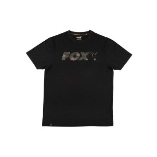 FOX Chest Print T-Shirt XXL Black/Camo