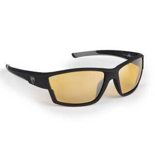 FOX RAGE Sunglasses Matt Black Frame/Amber Lense Wraps