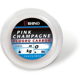 RHINO Pink Champagne Fluoro Carbon 0,85mm 36kg 15m Pink