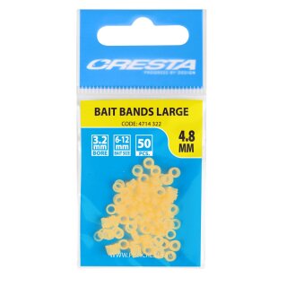 CRESTA Bait Bands L 4,8mm 50Stk.