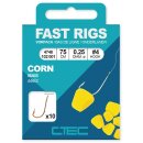 C-TEC Fast Rigs Corn Gr.4 75cm 0,25mm 10Stk.