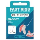 C-TEC Fast Rigs Maggot Gr.10 45cm 0,14mm 10Stk.