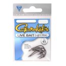 GAMAKATSU Hooks Live Bait Light Wire Gr.1 NS Black 6Stk.