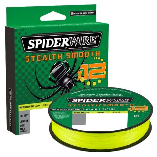 SPIDERWIRE Stealth Smooth 12 Braid 0,13mm 11,2kg 150m Hi-Vis Yellow