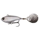 SAVAGE GEAR Fat Tail Spin 8cm 24g White Silver