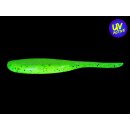 KEITECH 4&quot; Shad Impact 11cm 5g Motoroil/Chartreuse 8Stk.