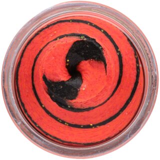 BERKLEY Powerbait Natural Glitter Trout Bait Anis 50g Black Fluo Red