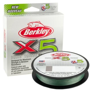 BERKLEY X5 Braid 0,06mm 6,4kg 150m Low-Vis Green
