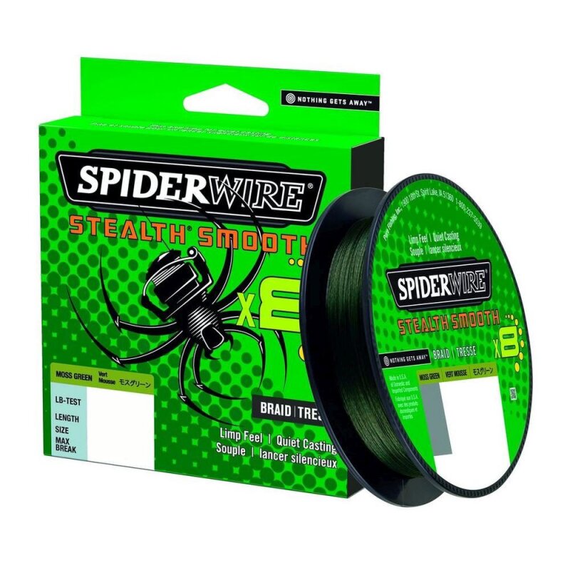 SPIDERWIRE Stealth Smooth 8 0,11mm 10,3kg 150m Moss Green