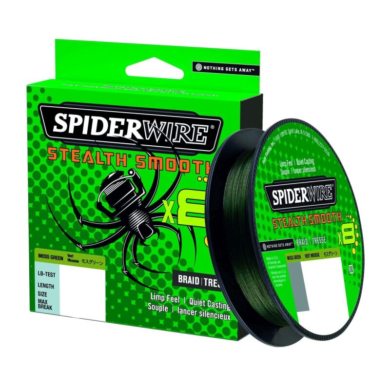 SPIDERWIRE Stealth Smooth 8 0,14mm 16,5kg 150m Moss Green