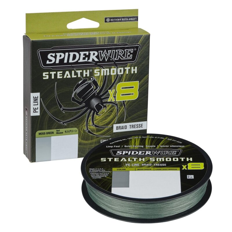 SPIDERWIRE Stealth Smooth 8 0,29mm 26,4kg 150m Moss Green
