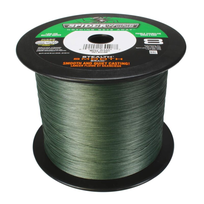 SPIDERWIRE Stealth Smooth 8 0,33mm 38,1kg 2000m Moss Green