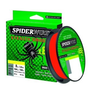 SPIDERWIRE Stealth Smooth X8 0,23mm 24kg 150m Code Red
