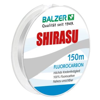 BALZER Shirasu Fluorocarbon 0,21mm 3,8kg 150m Transparent