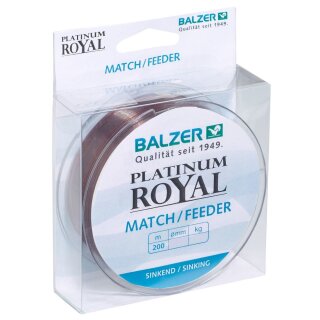 BALZER Platinum Royal Match Feeder 0,20mm 3,8kg 200m Braun