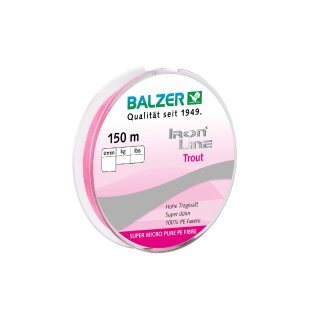 BALZER Ironline Trout 3-fach 0,04mm 2,8kg 150m Pink