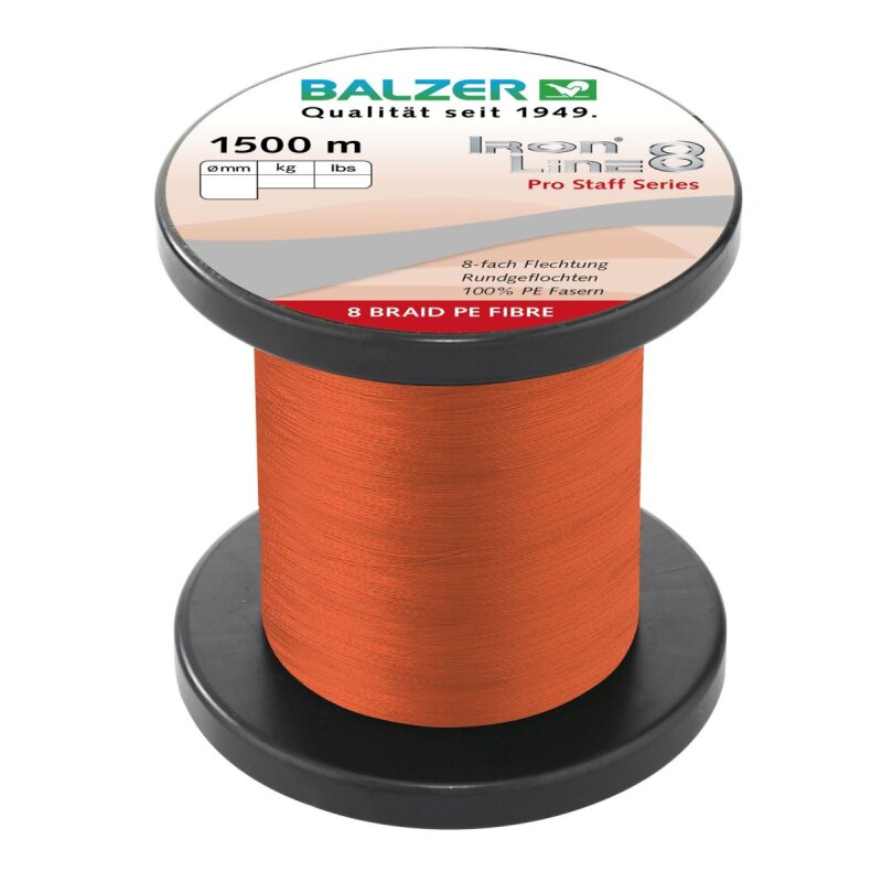 BALZER Iron Line 8 Pro Staff 0,1mm 8,1kg 1500m Rot