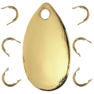 BALZER Edition Sea Buttlöffel mit Ösen 3,2cm Gold 5Stk.