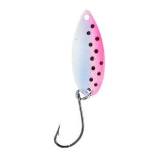 BALZER Pro Staff Series Spoon Catcher 2,7cm 2g Weiß-Pink Schwarze Punkte UV