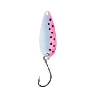 BALZER Pro Staff Series Spoon Swindler 3cm 2,3g Weiß-Pink-Schwarze Punkte UV