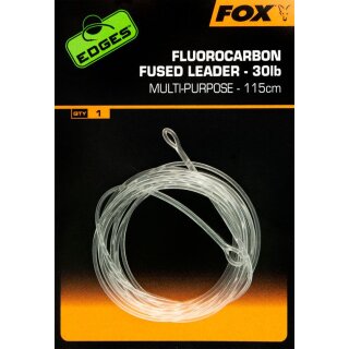 FOX Edges Fluorocarbon Fused Leader No Swivel 115cm 13,6kg