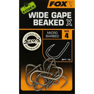 FOX Edges Wide Gape Beaked X Gr.4 10Stk.
