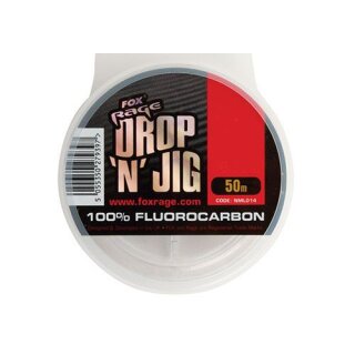 FOX RAGE Drop N Jig Flurocarbon 0,18mm 2,57kg 50m Transparent
