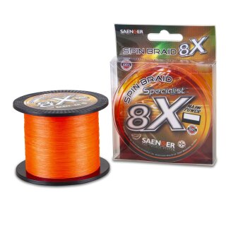 SÄNGER 8 X Specialist Spin Braid 0,12mm 9,7kg 150m Orange