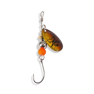 IRON TROUT Spinner 3g Crackle Yellow Brown